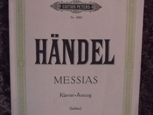 HÄNDEL "Der Messias - Oratorium Klavier-Auszug - von Kurt Soldan -