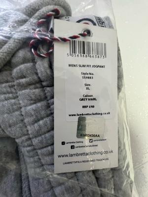 LAMBRETTA JOGGING HOSE GRAU GR. L Farbe: GRAU !!!! NEU MIT ETIKETTE !!! Bild 11