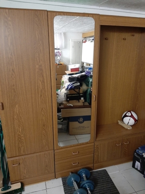 Garderobe mit Spiegel 3 Teilig