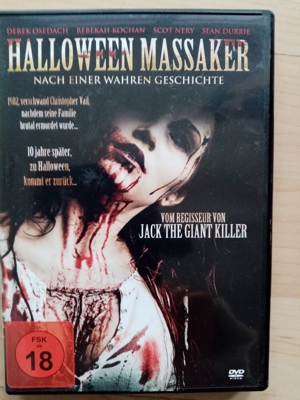 DVD Halloween Massaker FSK 18 - nur einmal angesehen Bild 1