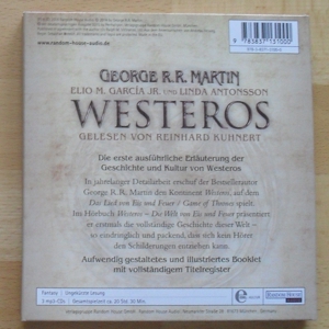 Westeros Hörbuch 3 MP3-CDs GOT Game of Thrones Geschenk Lied von Eis und Feuer Die Ringe der Macht Bild 3