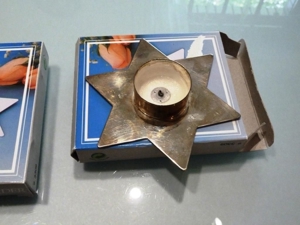 Kerzenhalter, Sternfom, silber, insgesamt 4 Stück Bild 7