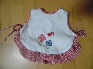 Vintage Baby Schürze Lätzchen Gr. 62 aus 80er Jahre