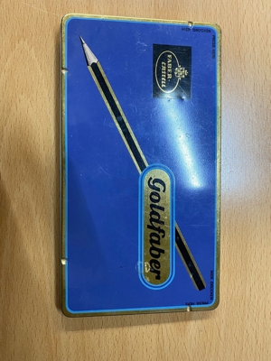 Metall-Etui für Bleistifte Goldfaber ca. Ende 60er Jahre