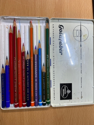 Metall-Etui für Bleistifte Goldfaber ca. Ende 60er Jahre Bild 3