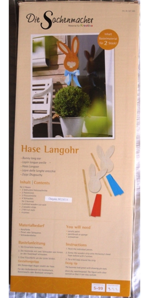 2 Stück Hase Langohr - Die Sachenmacher / Wehrfritz - NEU + OVP Bild 1