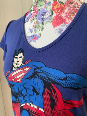 Blaues Superman Shirt, 36/38 Bild 2