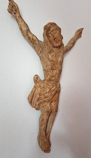 75cm Jesus Christus Korpus Barock Rokoko 18. Jh. Mausoleum Heilig Kreuz Kruzifix Bild 7