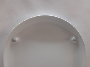 GEBERIT-WC-Deckel, weiss, Top-Qualität, sehr stabil und gut erhalten, mit NIRO-Scharnieren Bild 4
