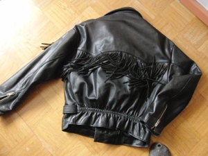 Chopper-Leder-Jacke, -Biker Jacke mit Fransen Bild 6