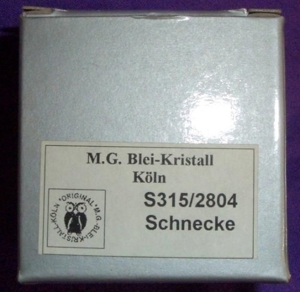 Schnecke Figur Glas Bleikristall NEU in Originalverpackung Bild 2
