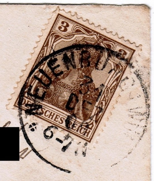 Briefmarke Deutsches Reich Germania Michel Nummer 84II b - 3 Pfennig, no PayPal Bild 2