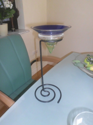 Vintage Windlicht Teelichthalter *30 cm* aus 80er Jahre