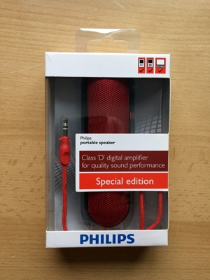 Philips Portale Speaker TCP 320, Stereosound für unterwegs Bild 1