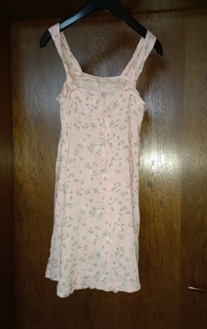 Dipinto Juniors Kleid Gr.140 Sommer rosa Blumen Motiv, Lang 80 cm, hinten Reißverschluss, Bild 3