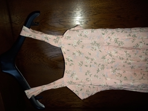 Dipinto Juniors Kleid Gr.140 Sommer rosa Blumen Motiv, Lang 80 cm, hinten Reißverschluss, Bild 6