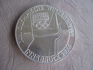100 Schilling Österreich Silber Gedenkmünze 1976, Olympia Innsbruck Bild 1