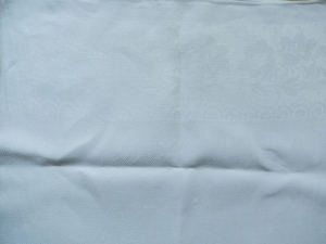 Handtuch / Geschirrtuch - alt - weiß mit Stickerei ca. 112 cm x 55 cm Bild 2