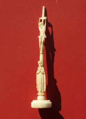 Kreuz, Kruzifix, Miniatur, antik Bild 4