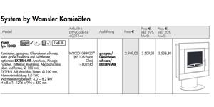 "neuer! moderner Wamsler-Kaminofen KF108-VISION floatglas - 8KW" Bild 2