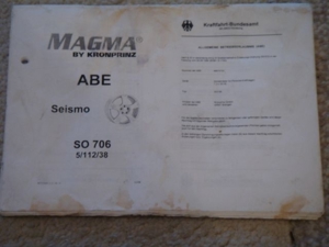 4 Stück Magma Alufelgen 16 Zoll, 7J x 16H2 , ET38 , Sommerreifen Bild 14