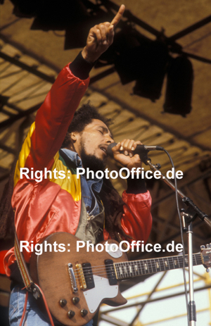Bob Marley München 1980, rares 30x45cm Konzert Foto Poster, Tour, Reggae