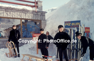 Beatles Obertauern 1965, ``Help!`` rares 30x45cm Foto Poster vom origi. Dia