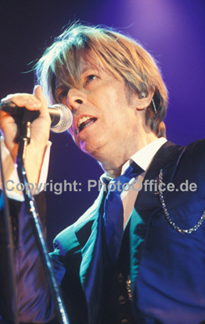 David Bowie München 2002 rares 30x45cm Foto Poster, Konzert