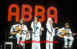 ABBA rares 30x45cm Konzert Foto Poster vom orig. Negativ, Tour