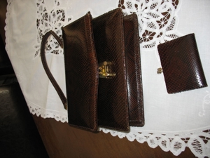 Damenhandtasche aus Schlangenleder Bild 3