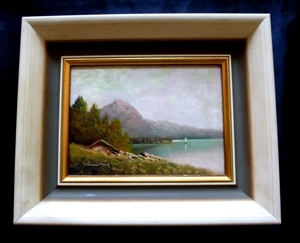 2 Gemälde Ölgemälde Ölbild Aquarell Österreich Austria, 1 x Karl Schmidbauer geb.1921Linz Bild 1