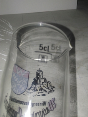 4 alte kleine Gläser Schnapsgläser Andenkenglas Andenken Bild 5