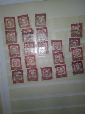 BRIEFMARKENSAMMLUNG "DEUTSCHLAND", altes Lagerbuch (1960er-Jahre) Bild 8