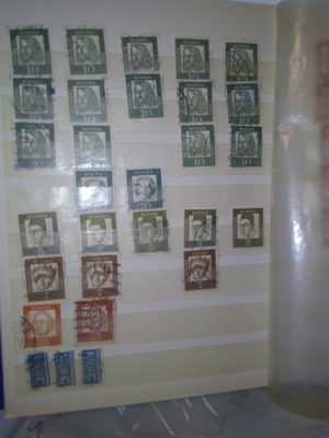 BRIEFMARKENSAMMLUNG "DEUTSCHLAND", altes Lagerbuch (1960er-Jahre) Bild 7