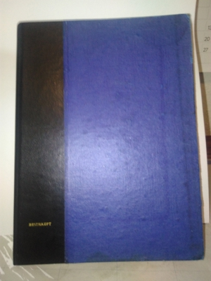 BRIEFMARKENSAMMLUNG "DEUTSCHLAND", altes Lagerbuch (1960er-Jahre)