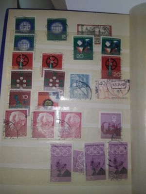 BRIEFMARKENSAMMLUNG "DEUTSCHLAND", altes Lagerbuch (1960er-Jahre) Bild 4