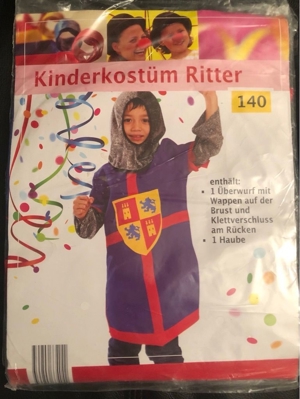 Ritter Trenk Thekla? Karneval Fasching Halloween Hallowen Gr. M (7-10 Jahre) 4 tlg. Neu