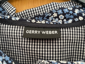 Karierte Bluse von Gerry Weber, Damen, Größe 46, dunkelblau, weiß Bild 4