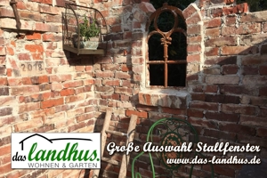Ab 20EUR! Stallfenster Fenster Gartenmauer Ruine Rost Stahlfenster *VERSAND/PAYPAL Alte Eisenfenster Bild 3