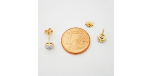 Ohrringe Gold 750er 18 kt Brillanten Diamanten 3004 Bild 4