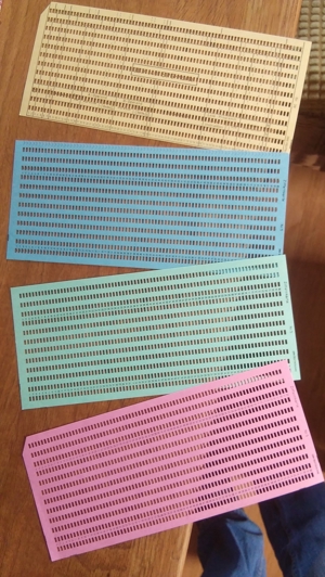 80-spaltige Lochkarten (nostalgischer Datenträger) IBM "Rarität" Bild 3