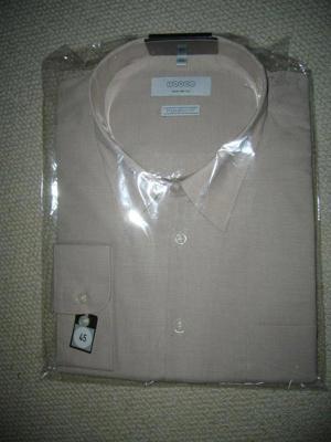 Langarm Hemd für Herren, beige, Gr. 45, normale Passform, langärmlig, pflegeleicht, C&A Bild 1