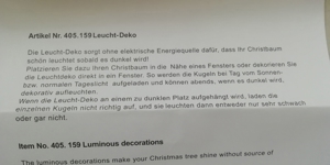 6 selbstleuchtende Christbaumkugeln, neuwertig & unbenutzt, außergewöhnliche Deko Bild 9