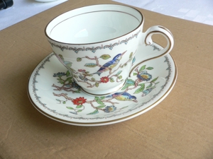 Tasse + Untertasse Kaffeetasse Teetasse Aynsley Pembroke Eighteenth Century Desing Bild 2