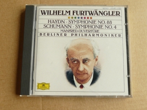 Haydn Sinfonie 88 Schumann 4 Manfred Furtwängler Berliner CD DGG