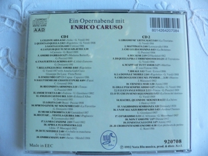 Caruso Ein Opernabend Maskenball Carmen etc 2 CD Bild 3