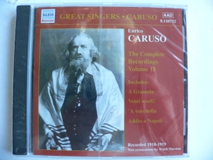 Neu in Original Folie Caruso Naxos Volume 11 Granade etc