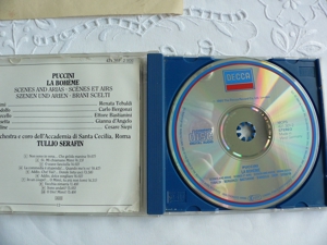 La Boheme Tebaldi Bergonzi d`Angelo Serafin CD Auszüge Musik CD Bild 2