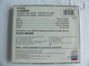La Boheme Tebaldi Bergonzi d`Angelo Serafin CD Auszüge Musik CD Bild 3