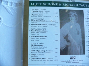 Richard Tauber Lotte Schöne Operette CD Bild 3